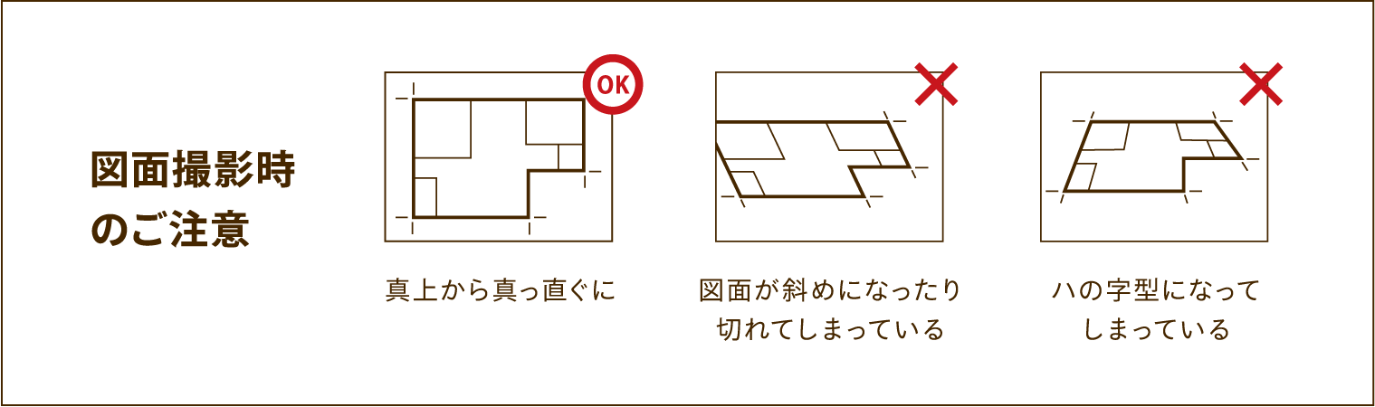 図面撮影時のご注意